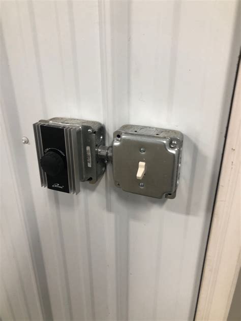 flush mounted switch boxes in corrugated metal|metal siding flush mount box.